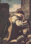 Domenico  Feti Melancholy or the Penitent Magdalen (mk05) Spain oil painting artist